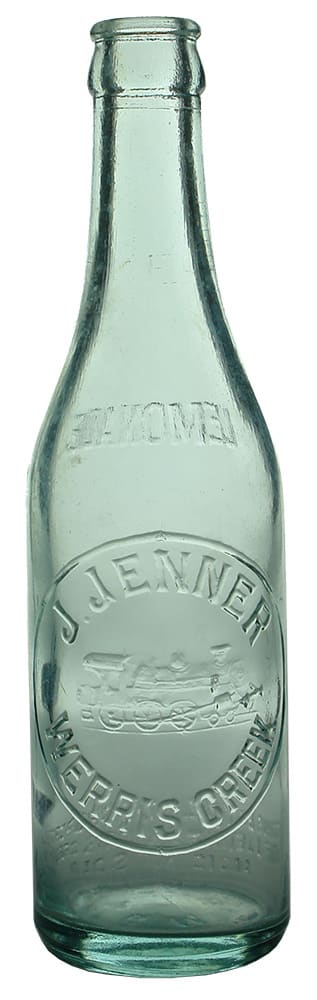 Jenner Werris Creek Locomotive Crown Seal Soft Drink Bottle