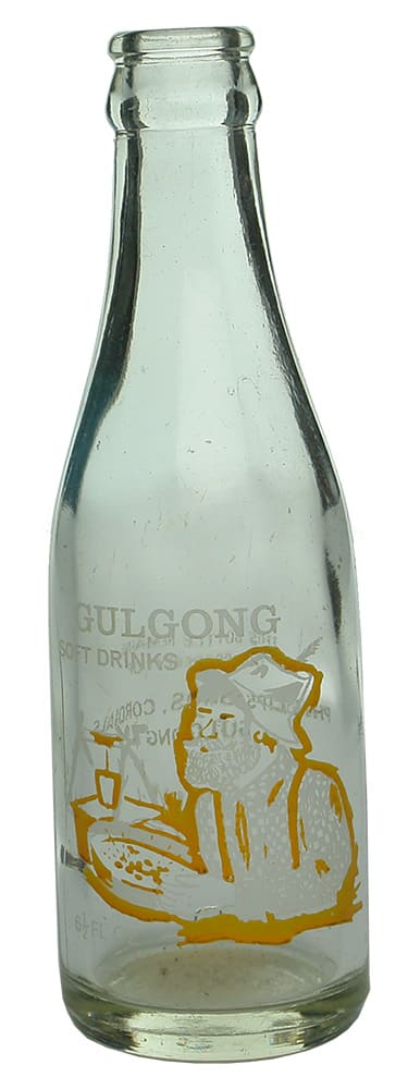 Gulgong Soft Drinks Gold Panner Crown Seal Bottle