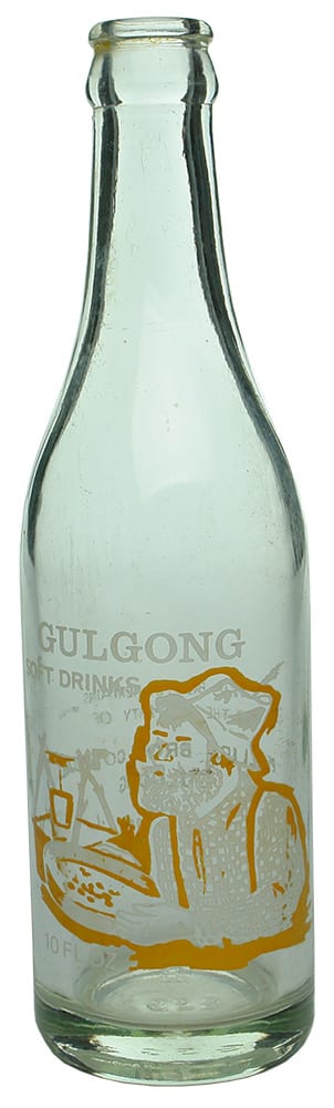 Gulgong Soft Drinks Gold Panner Crown Seal Bottle