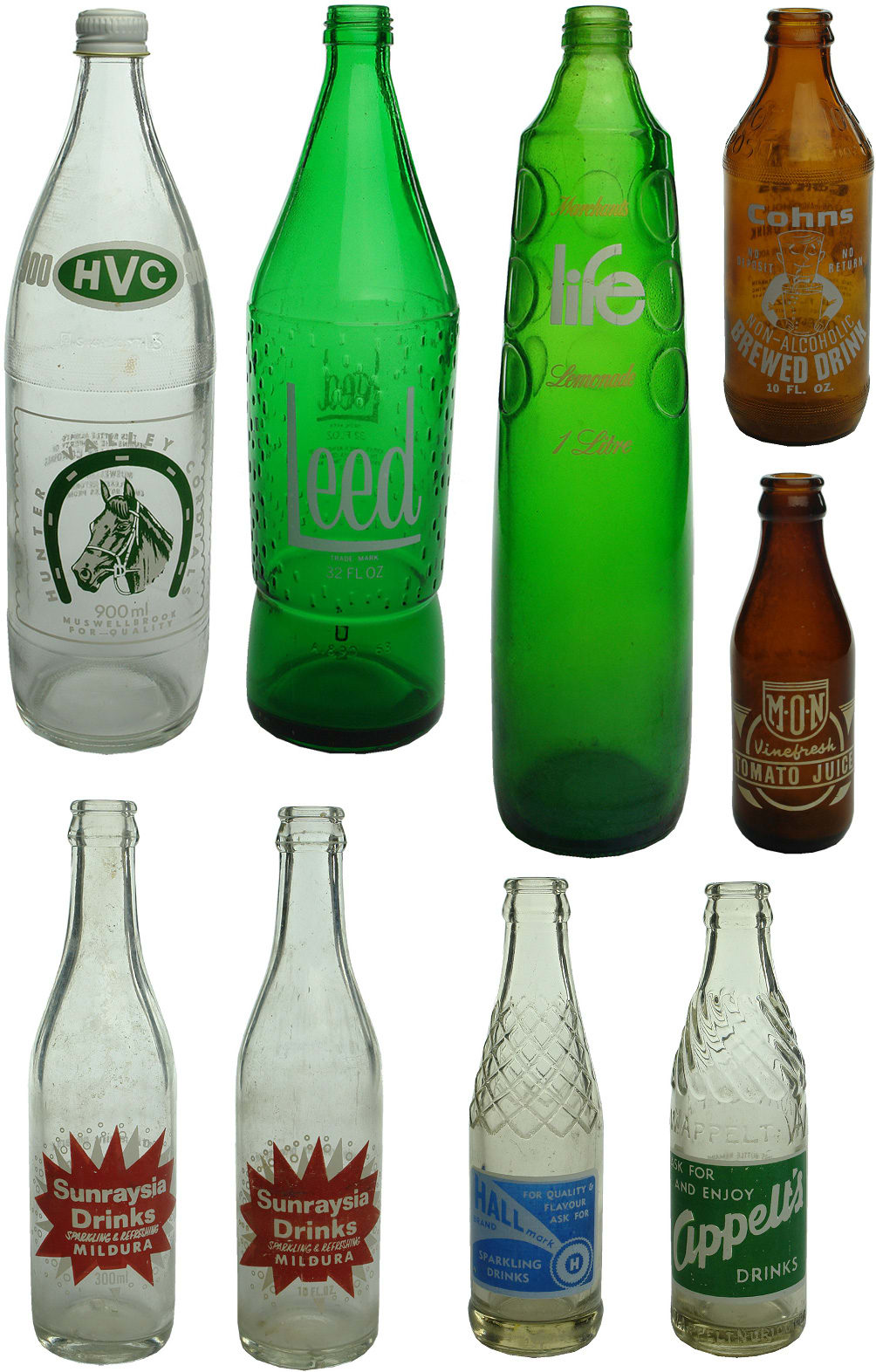 Pyro Ceramic Label Soft Drink Bottles