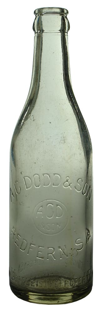 Dodd Redfern Crown Seal Soft Drink Bottle