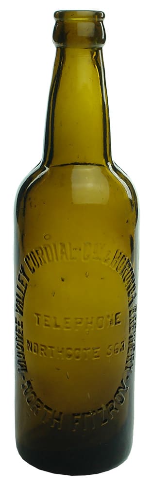 Moonee Valley Cordial North Fitzroy Crown Seal Bottle