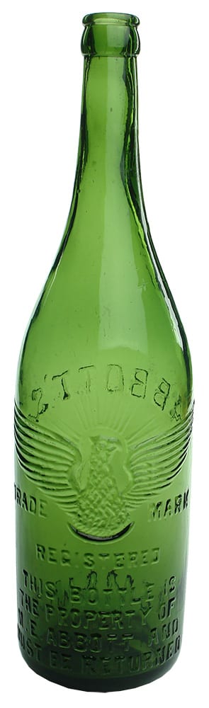 Abbott's Tasmania Phoenix Crown Seal Green Bottle