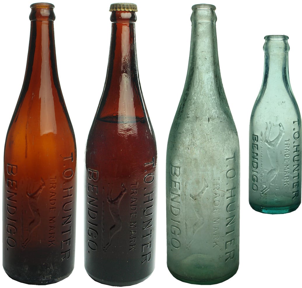 Old Vintage Crown Seal Soft Drink Bottles