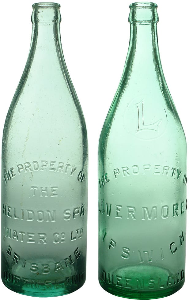 Old Vintage Crown Seal Soft Drink Bottles