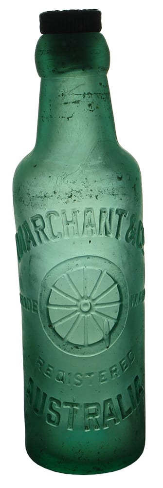 Marchant Australia Wagon Wheel Antique Bottle