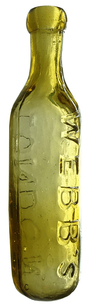 Webb's London Amber Maugham Antique Bottle