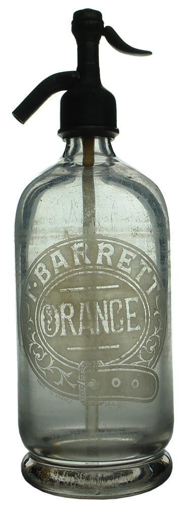 Barrett Orange Antique Amethyst Soda Syphon
