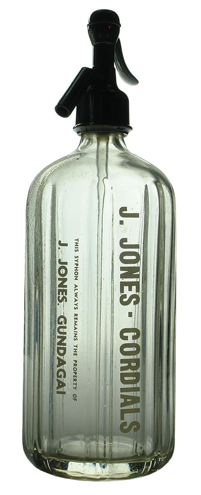 Jones Gundagai Ceramic Label Soda Syphon