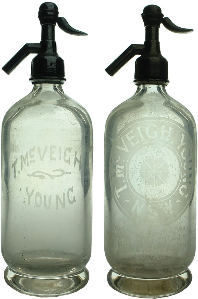 Vintage Soda Syphon Bottles