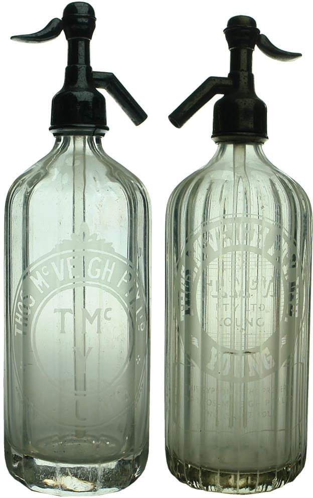 Vintage Soda Syphon Bottles