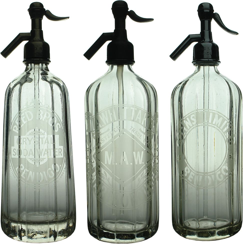 Vintage Soda Syphon Bottles