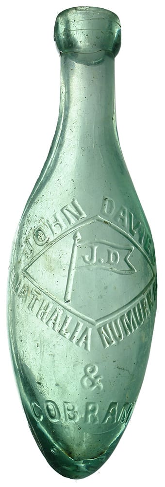 John Davies Nathalia Numurkah Cobram Antique Torpedo Bottle