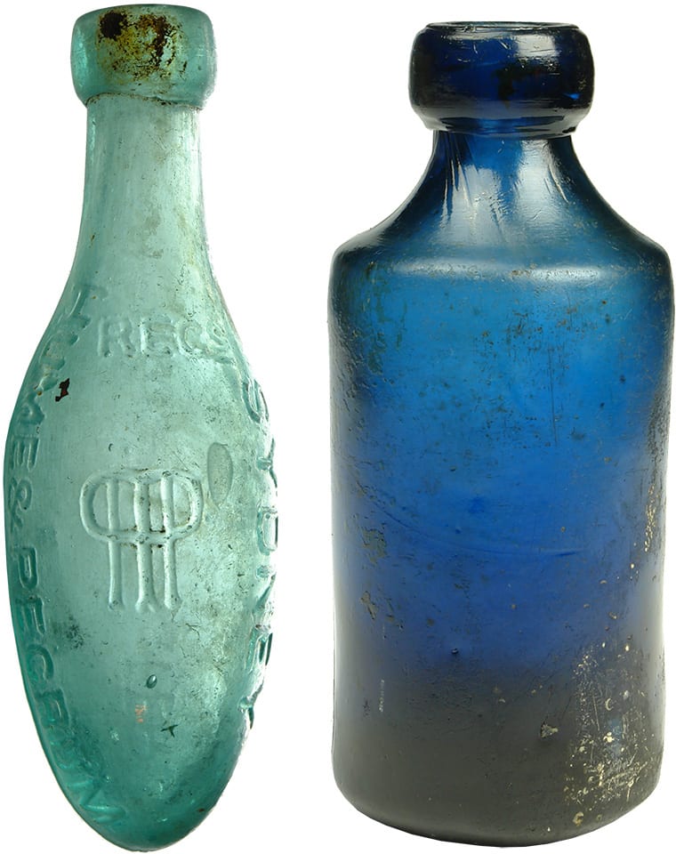 Antique Soft Drink Aerated Water Bottles