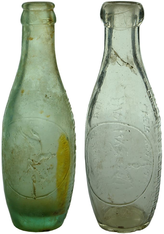 Antique Soft Drink Aerated Water Bottles