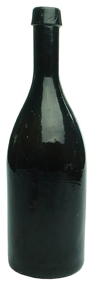 Machens Liverpool Blac Glass Beer Bottle