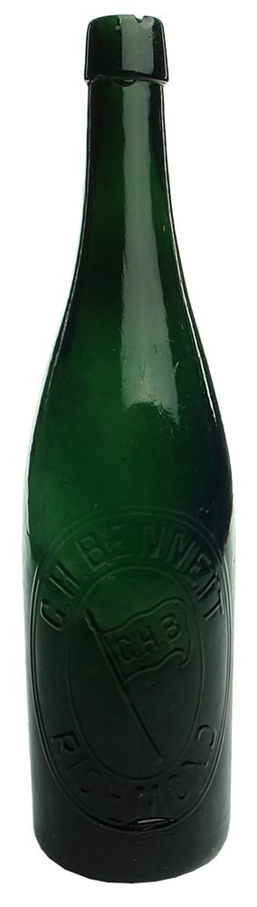 Bennett Richmond Antique Hop Beer Bottle