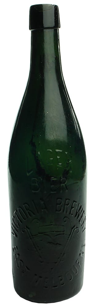 Victoria Brewery East Melbourne Lager Bier Antique Bottle