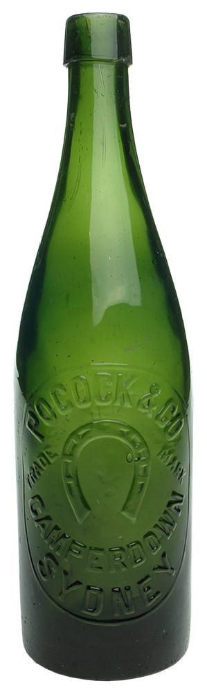 Pocock Camperdown Sydney Horseshoe Antique Beer Bottle