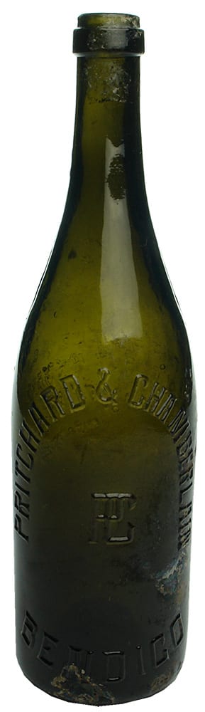 Pritchard Chamberlain Bendigo Antique Beer Bottle