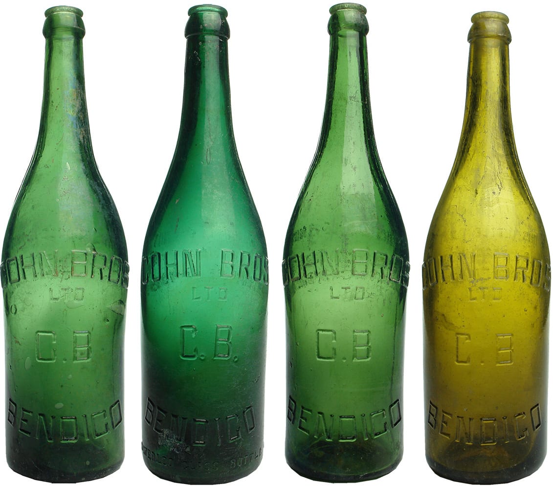 Cohn Bros Bendigo Antique Beer Bottles