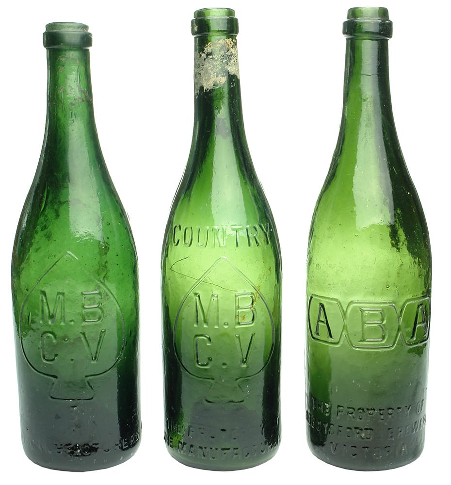 Antique Victorian Beer Bottles