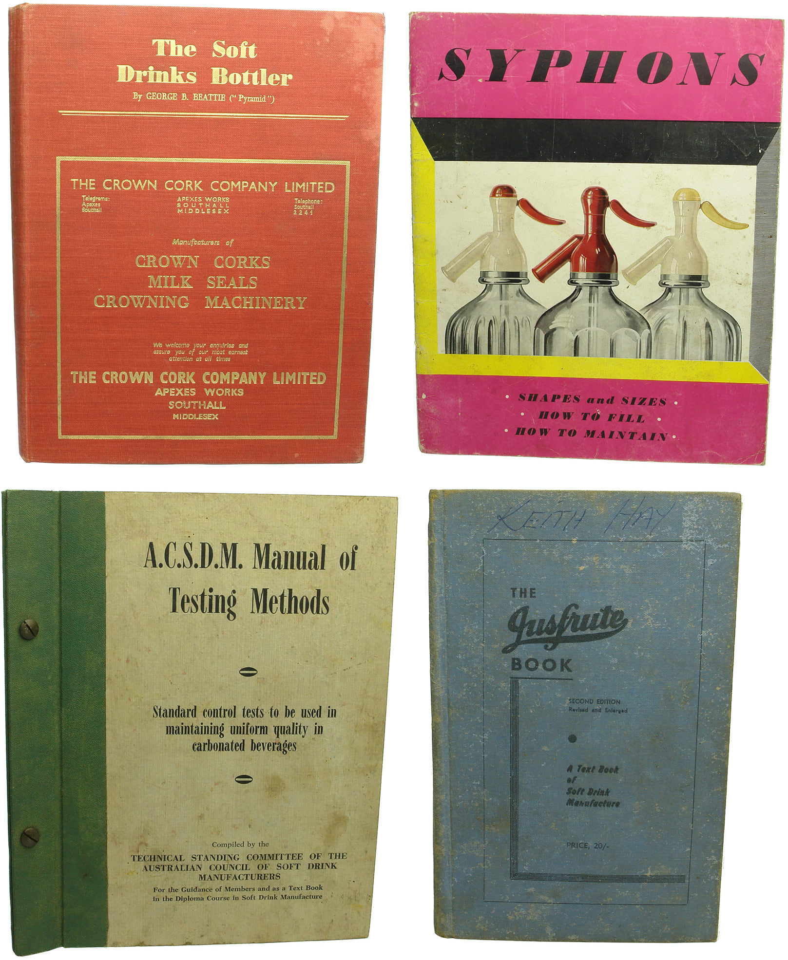 Vintage Aerated Water Making Books Manuals