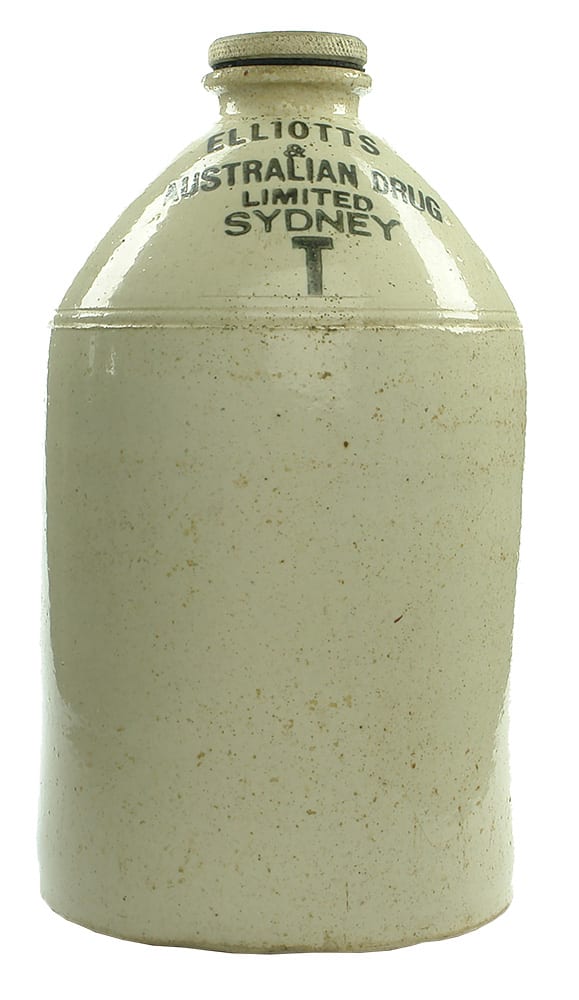 Elliotts Australian Drug Sydney Stone Demijohn