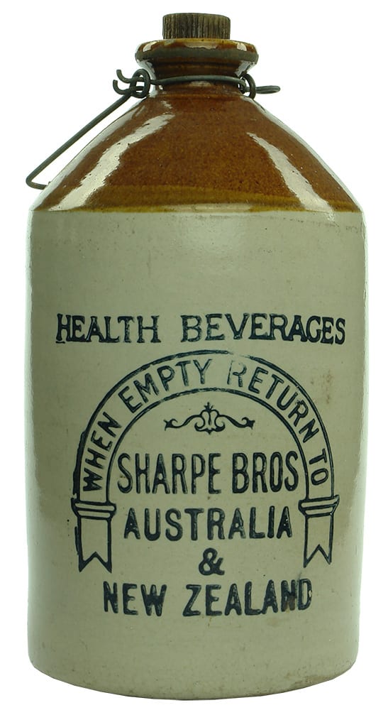 Sharpe Bros Australia New Zealand Stoneware Demijohn