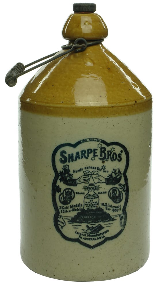 Sharpe Bros Australia New Zealand Stoneware Demijohn