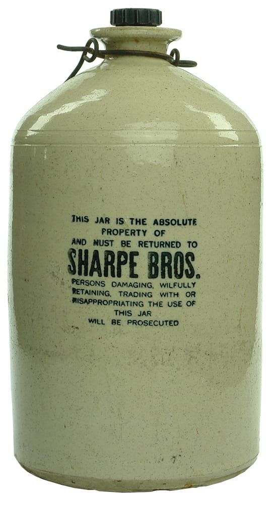 Sharpe Bros Australia New Zealand Stoneware Demijohn