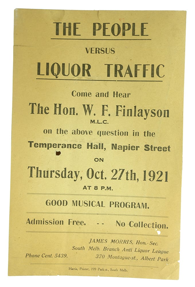 Finlayson Albert Park Address Poster