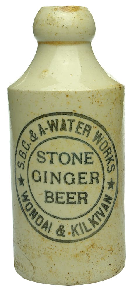 Wondai Kilkivan Stone Ginger Beer Bottle