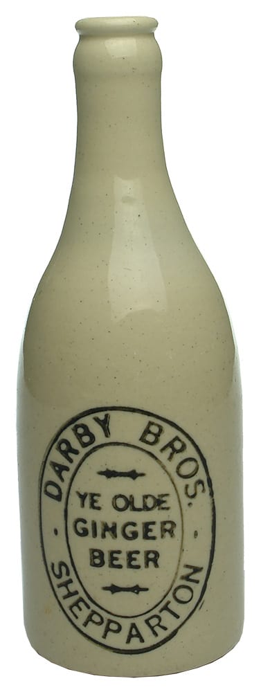 Darby Bros Shepparton Ginger Beer Bottle