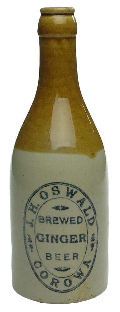 Oswald Brewed Ginger Beer Corowa Stoneware Bottle