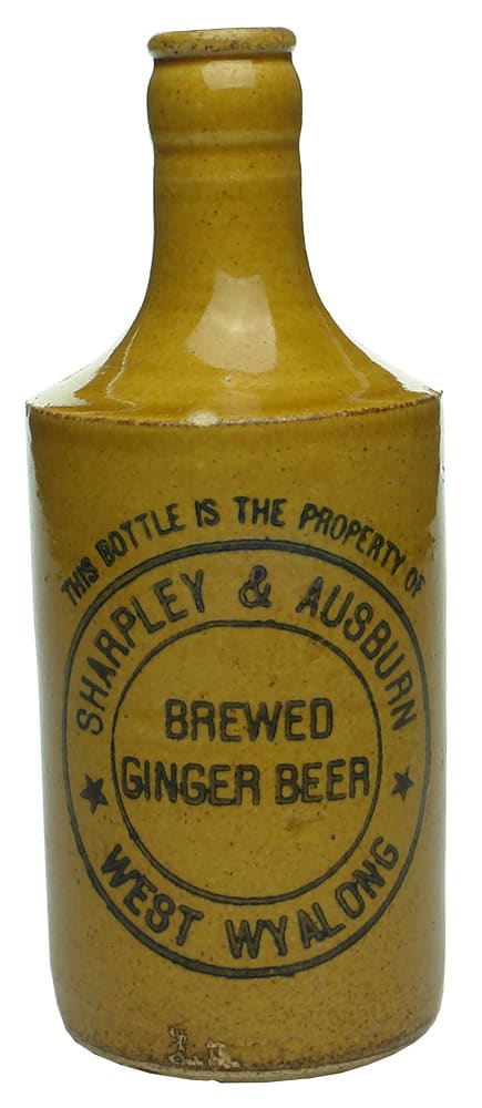 Sharpley Ausburn Brewed Ginger Beer West Wyalong Bottle