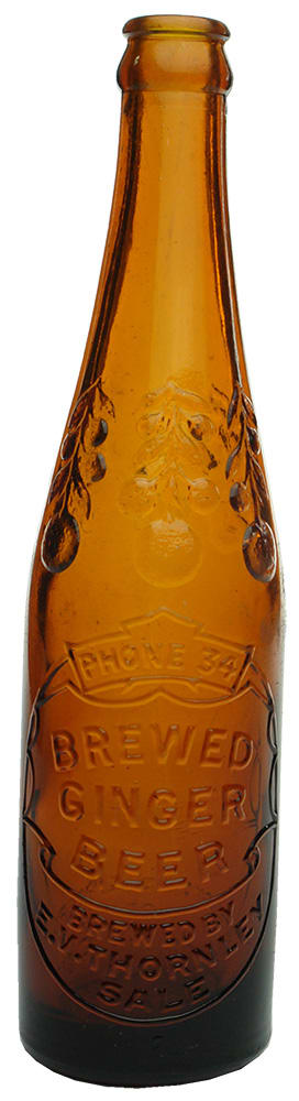 Thornley Sale Brewed Ginger Beer Glass Bottle