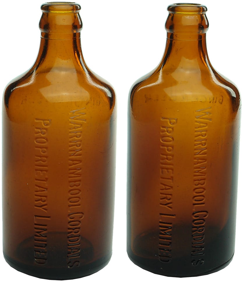 Vintage Old Glass Ginger Beer Bottles