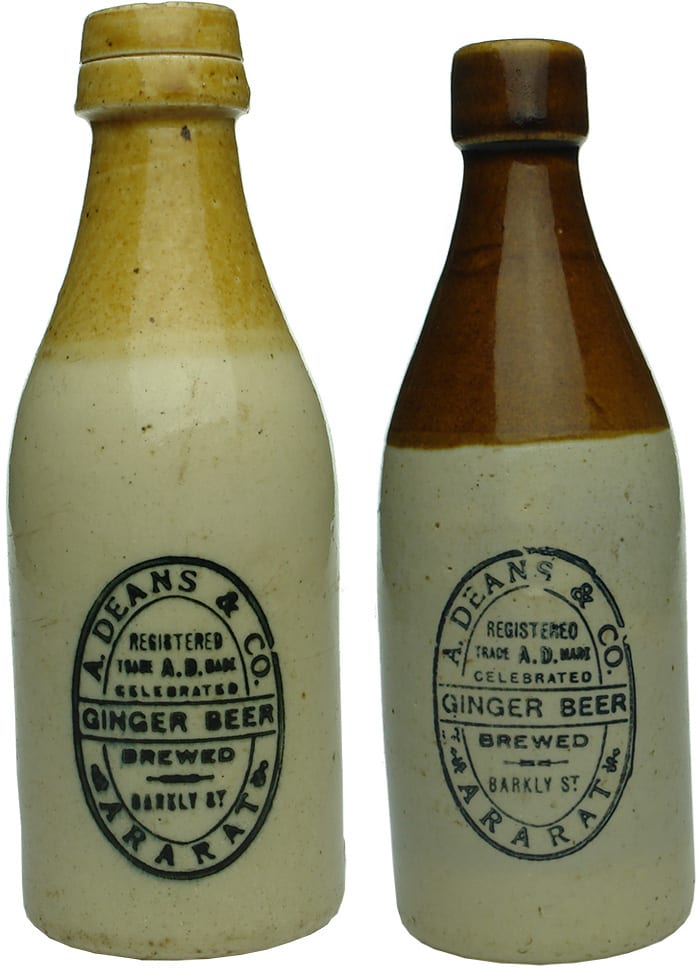 Antique Old Ginger Beer Bottles