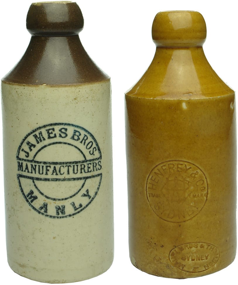 Antique Old Ginger Beer Bottles