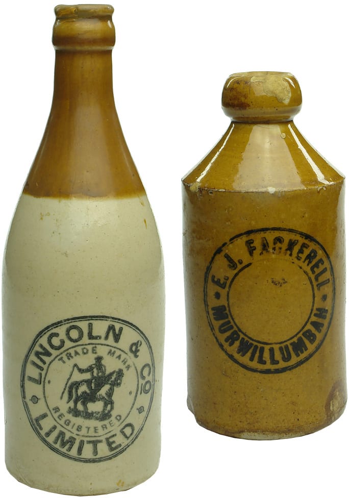 Antique Old Ginger Beer Bottles