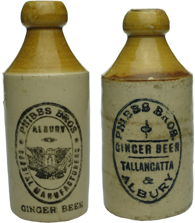 Antique Old Ginger Beer Bottles