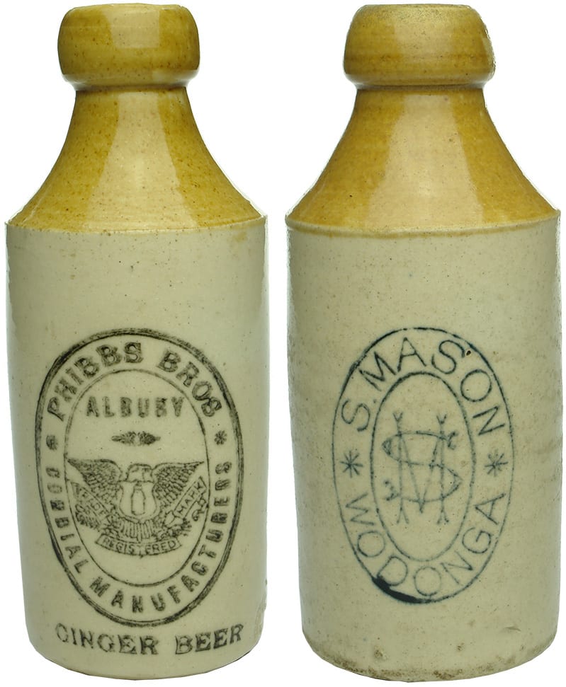 Antique Old Ginger Beer Bottles