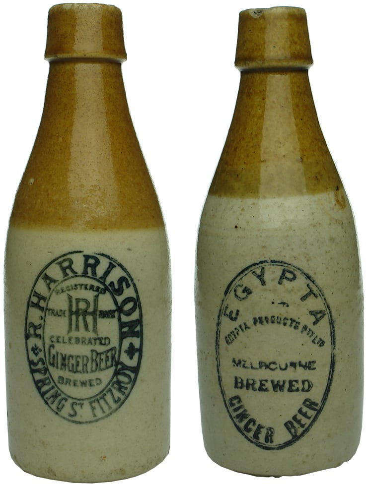 Antique Old Ginger Beer Bottles