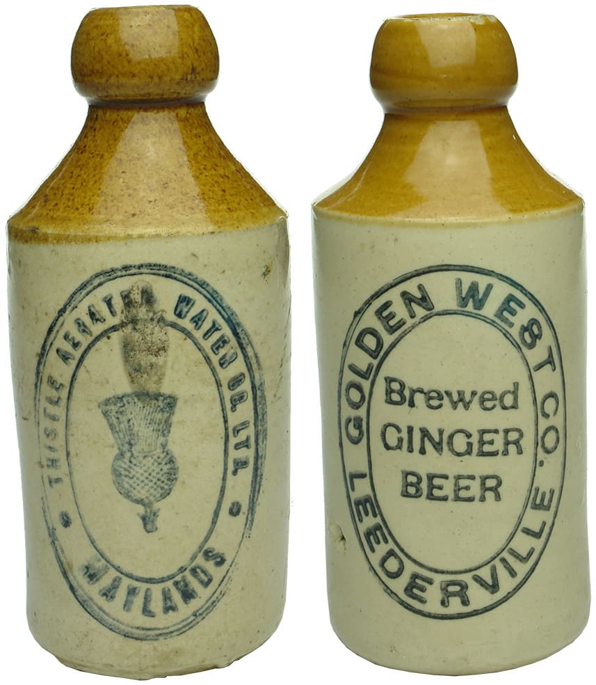 Antique Old Ginger Beer Bottles