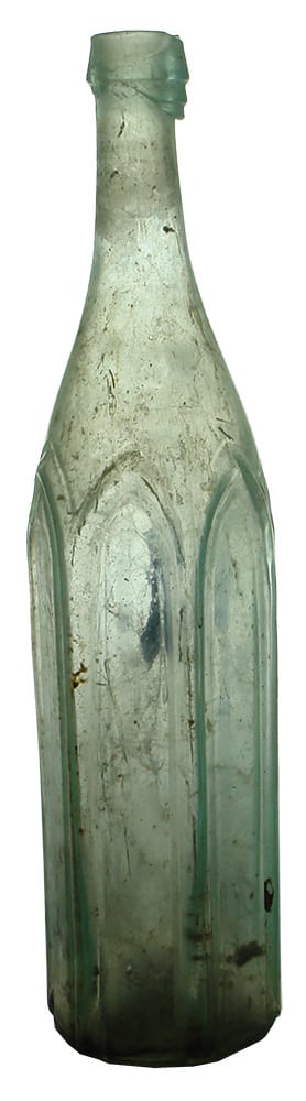 Gothic Arch Salad Oil Antique Bottle