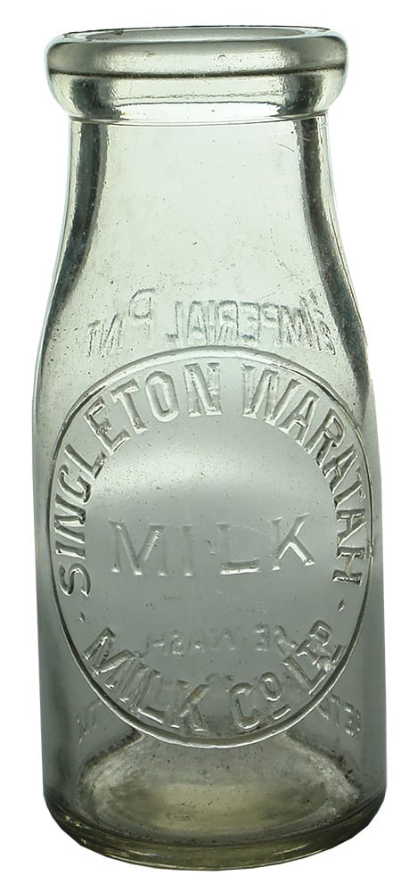 Singleton Waratah Milk Vintage Bottle