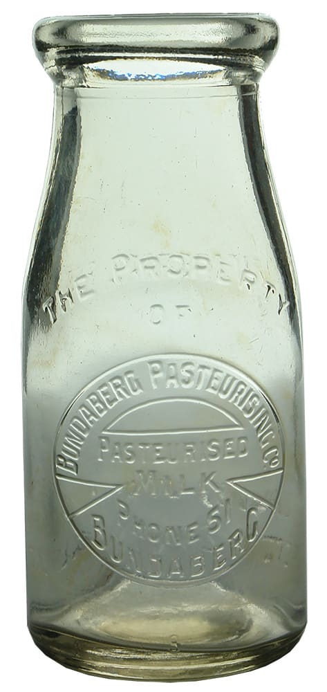 Bundaberg Pasteurising Vintage Milk Bottle