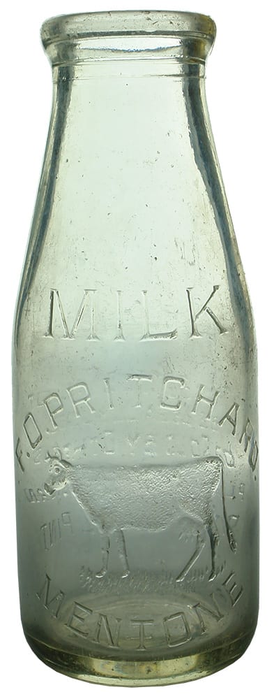 Pritchard Mentone Antique Milk Bottle