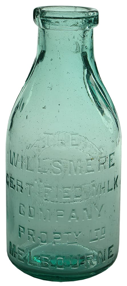 Willsmere Special Milk Infants Melbourne Antique Bottle